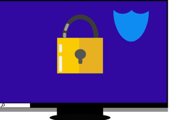 Free secure computer protect computer vector
