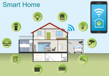 Free smart home house technology vector