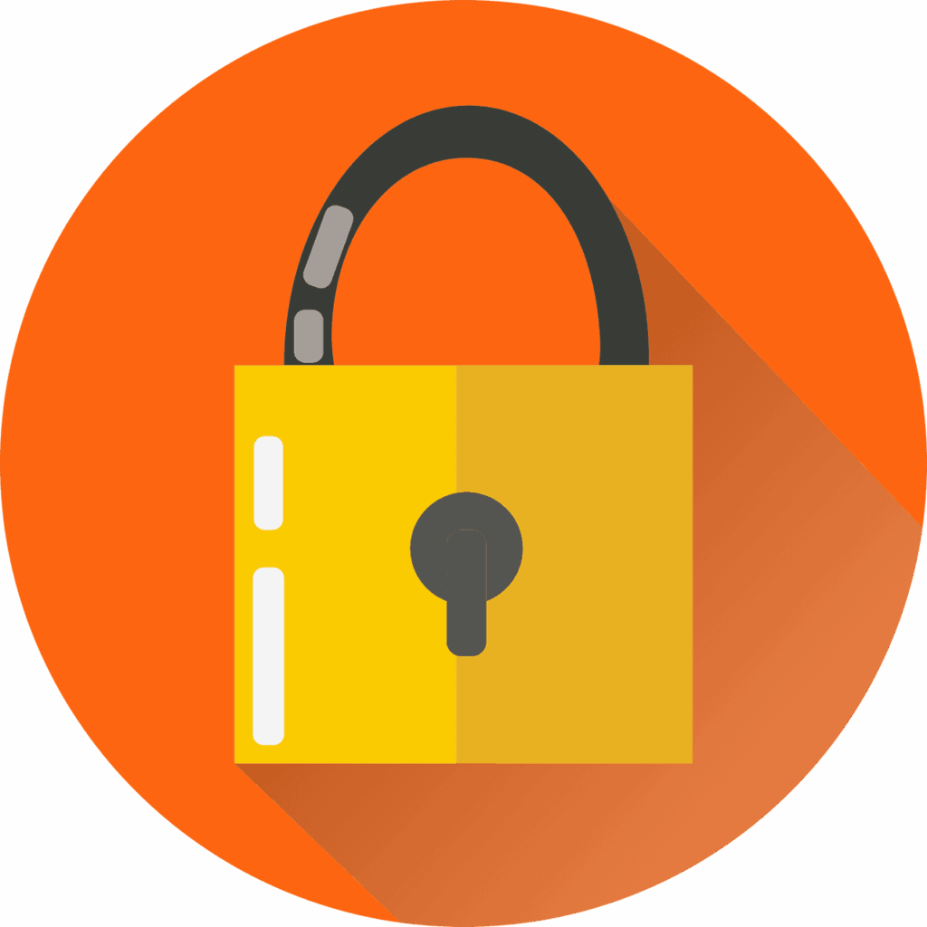 Free lock security key vector