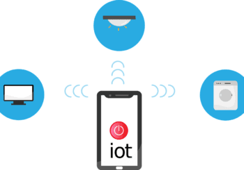 Free internet of things iot network vector