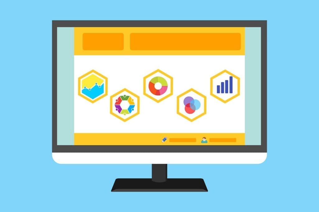 Free statistic survey website vector